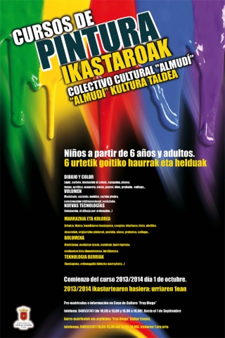 Cursos de pintura. Colectivo Cultural Almudi.