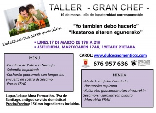 TALLER. EL GRAN CHEF